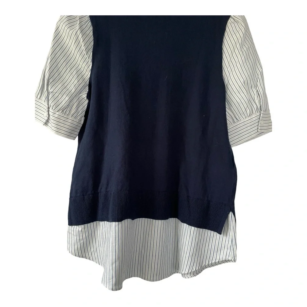 NWT LOFT sweater vest with faux blouse. Short sleeved - Picture 11 of 16